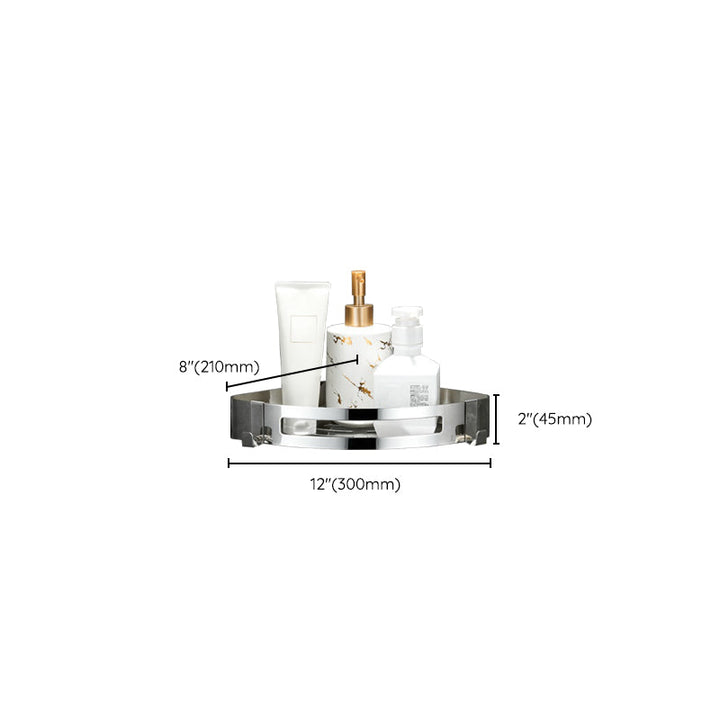 BowLift | Modern Bathroom Hardware Set Silver Bathroom Shelf Bathroom Hardware Set