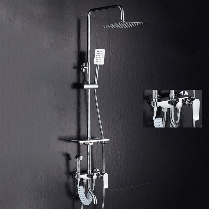BowLift | Modern adjustable water flow shower faucet shower arm shower system on the wall