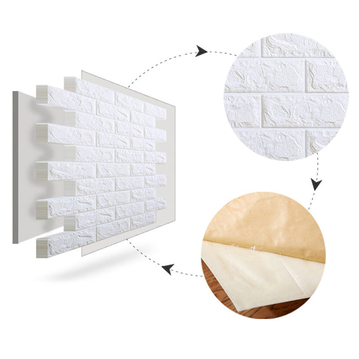 BowLift | Modern Wall Tile PVC 3D Embossing Self-Adhesive Waterproof Interior Wall Panel