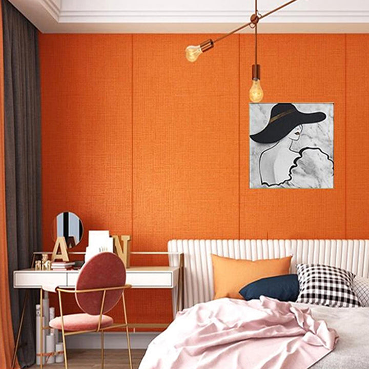 BowLift | Fireproof foam covering for peeling off and sticking on living room solid color wall panels
