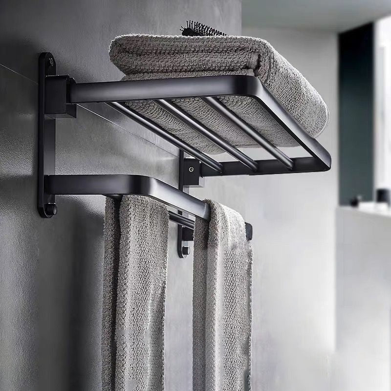 BowLift | Modern Bathroom Accessories Set Towel Holder Black Soap Dish Bath Accessories Set