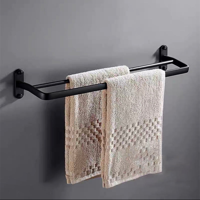 BowLift | Modern Bathroom Accessories Set Towel Holder Black Soap Dish Bath Accessories Set