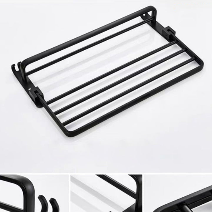 BowLift | Modern Bathroom Accessories Set Towel Holder Black Soap Dish Bath Accessories Set