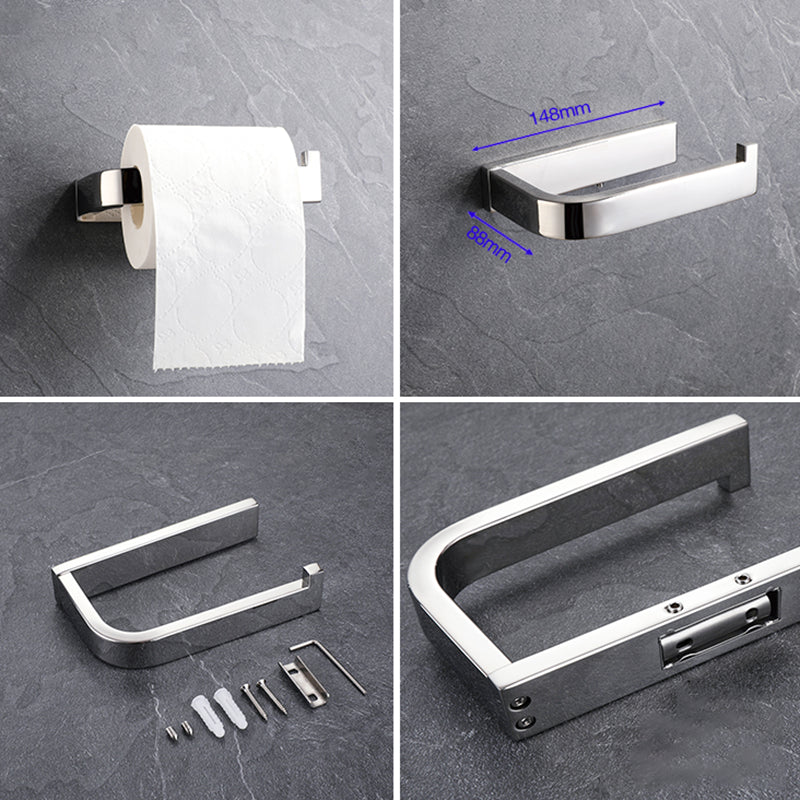 BowLift | Modern Bathroom Element Set Paper Holder Gray Towel Bar Bathroom Accessory Set