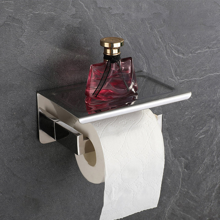 BowLift | Modern Bathroom Element Set Paper Holder Gray Towel Bar Bathroom Accessory Set