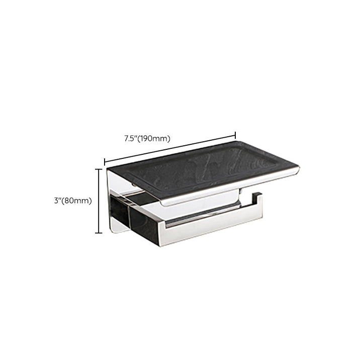 BowLift | Modern Bathroom Element Set Paper Holder Gray Towel Bar Bathroom Accessory Set