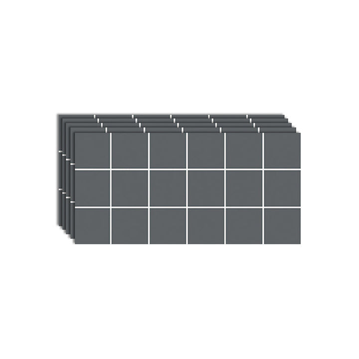 BowLift | Modern Peel & Stick Field Tiles Plastic Rectangular Grid 5-Pack Wallpaper for the Kitchen