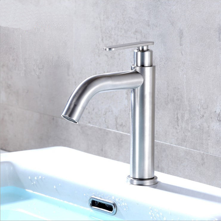 BowLift | Modern Vessel Faucet Stainless Steel Low Arc Sink Faucet