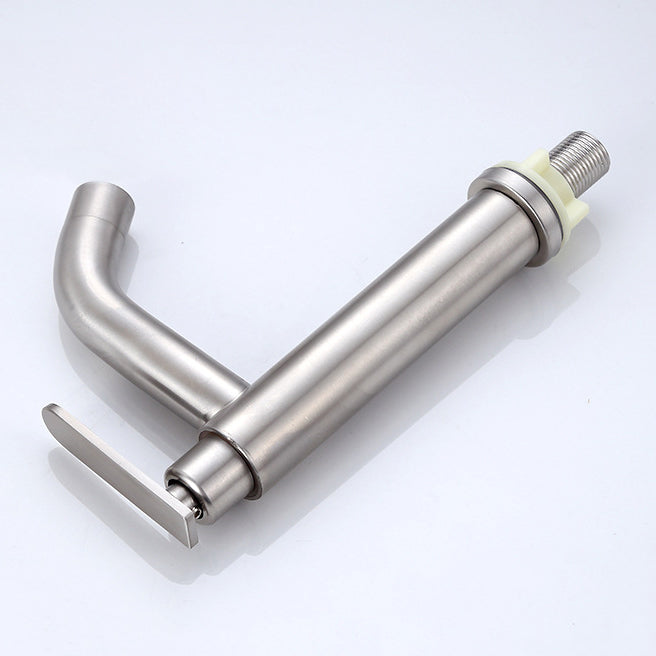 BowLift | Modern Vessel Faucet Stainless Steel Low Arc Sink Faucet