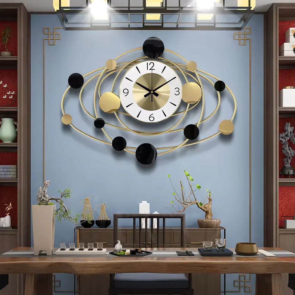 BowLift | Modern Luxury Art Wall Clock for Living Room