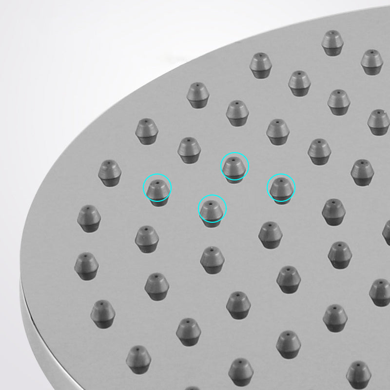 BowLift | Contemporary Rainfall Shower Head Combo Round Single Spray Shower Combo