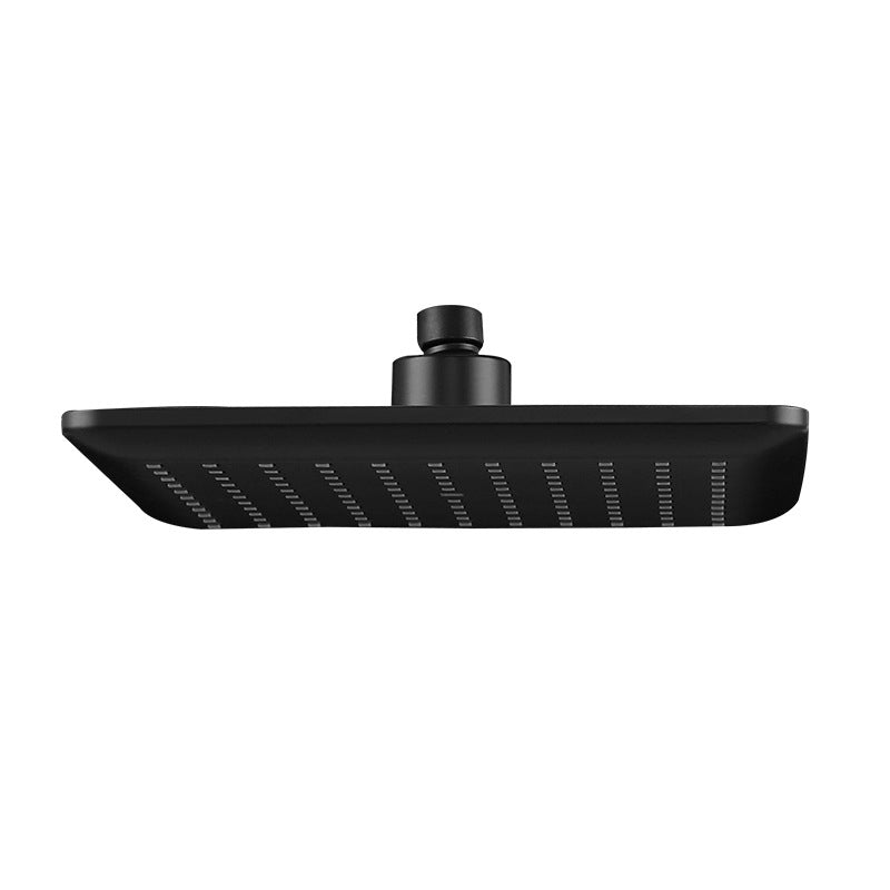 BowLift | Modern square matte black shower head rainfall shower head combo