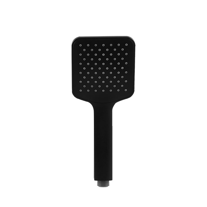 BowLift | Modern square matte black shower head rainfall shower head combo