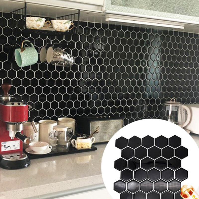 BowLift | Hexagon Wall Tile Fat Resistant Steel and Kitchen Paper Wallpaper