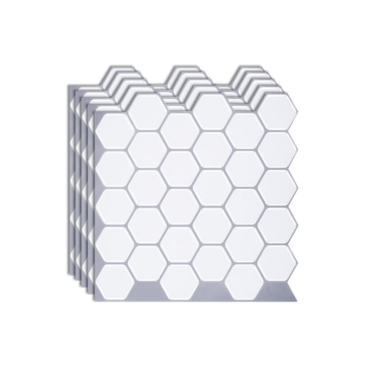 BowLift | Hexagon Wall Tile Fat-Resistant Steel and Kitchen Paper Wallpaper