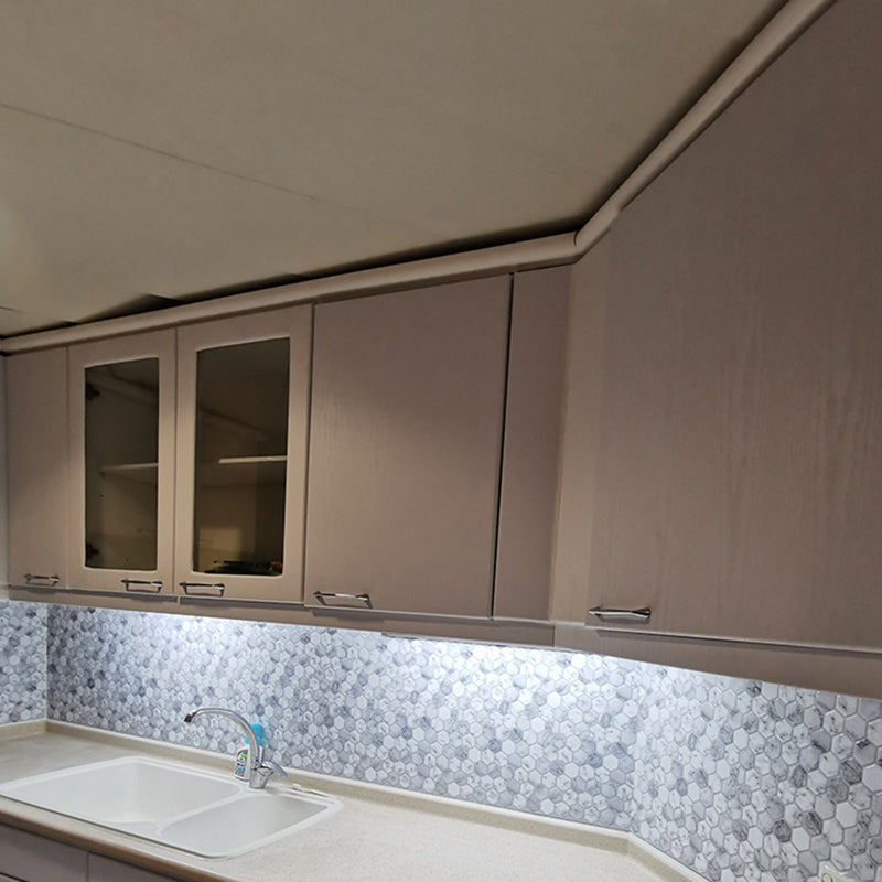 BowLift | Hexagon Wall Tile Fat-Resistant Steel and Kitchen Paper Wallpaper