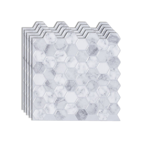 BowLift | Hexagon Wall Tile Fat Resistant Steel and Kitchen Paper Wallpaper