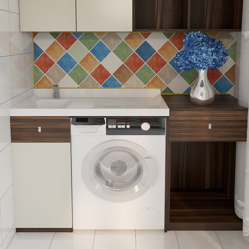 BowLift | Rectangular Wall Tile for Peeling and Applying Geometric Print Kitchen Wallpaper