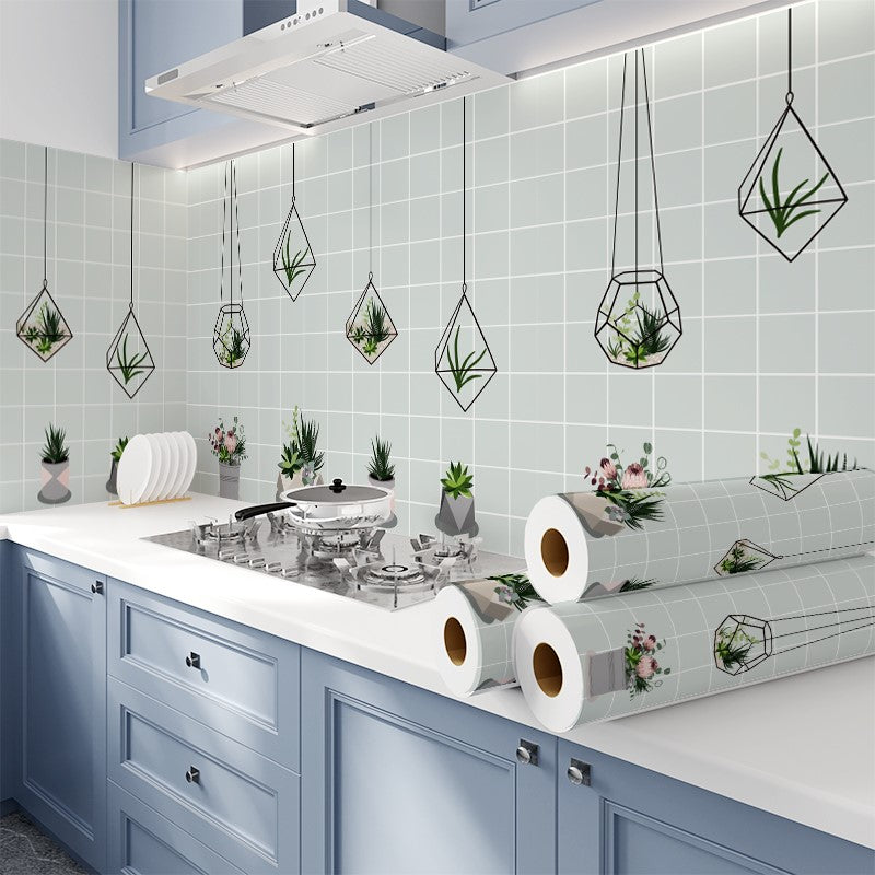 BowLift | Modern Peel & Stick Mosaic Tiles Plastic Grid Peel and Stick Back Wall for the Kitchen