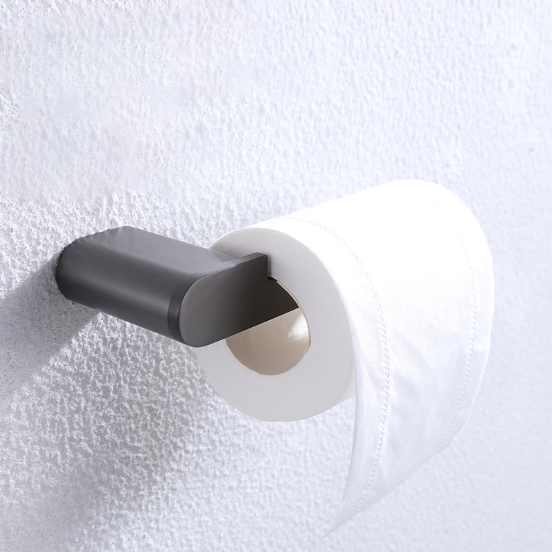 BowLift | Dark gray modern bathroom accessory set stainless steel bathroom accessory set