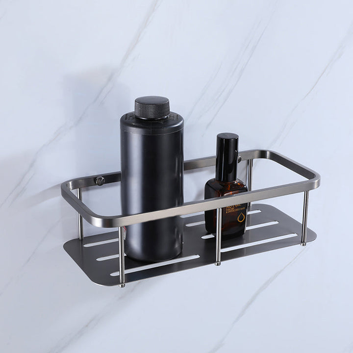 BowLift | Dark gray modern bathroom accessory set stainless steel bathroom accessory set