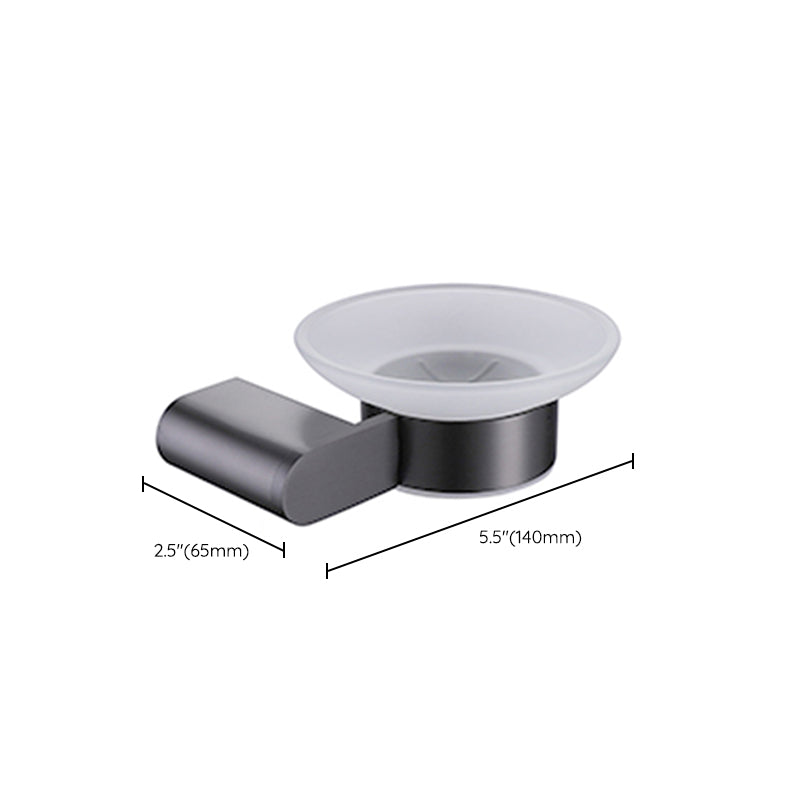BowLift | Dark gray modern bathroom accessory set stainless steel bathroom accessory set