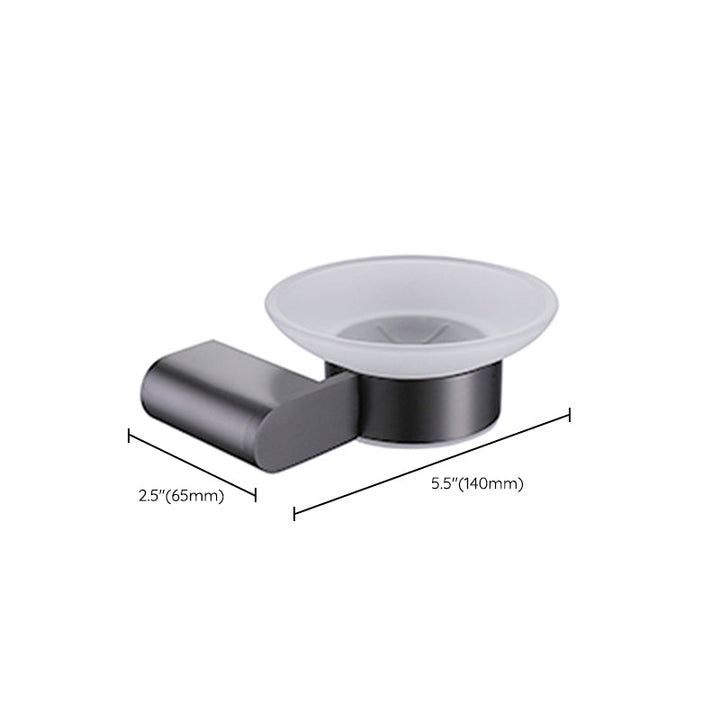 BowLift | Dark gray modern bathroom accessory set stainless steel bathroom accessory set