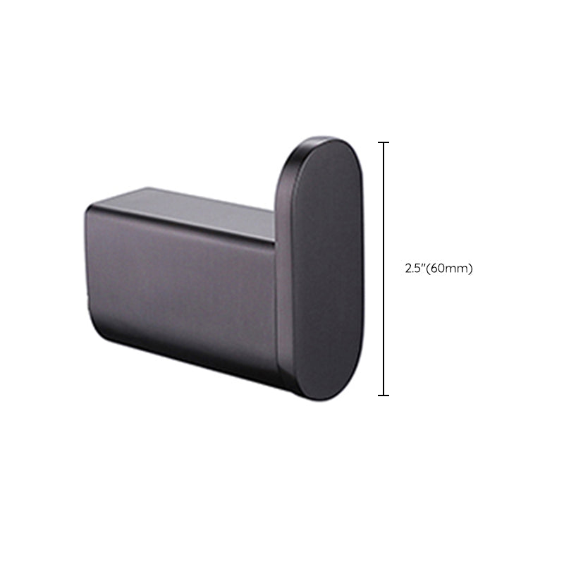 BowLift | Dark gray modern bathroom accessory set stainless steel bathroom accessory set