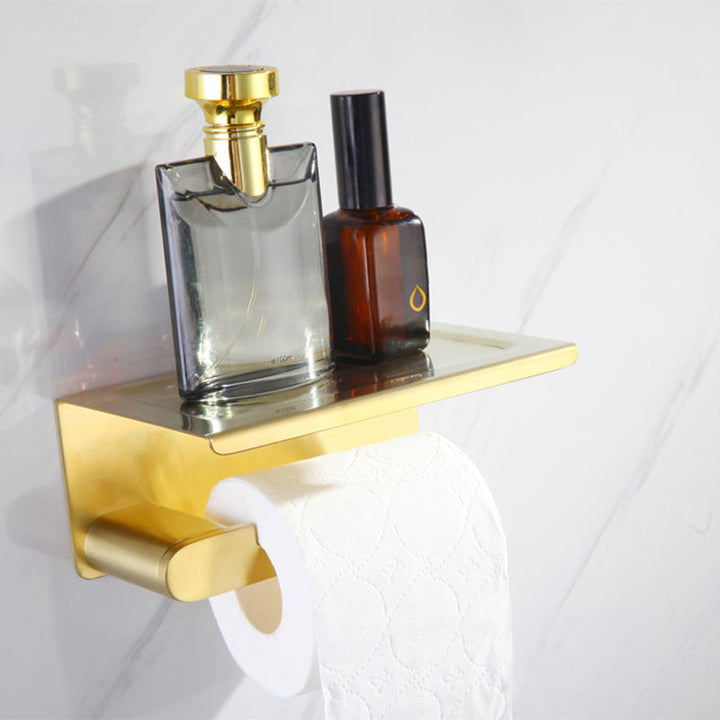 BowLift | Modern Bathroom Hardware Set Gold Towel Bar Bath Hardware Set