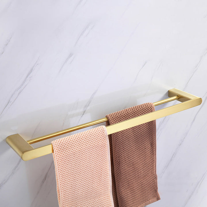 BowLift | Modern Bathroom Hardware Set Gold Towel Bar Bath Hardware Set