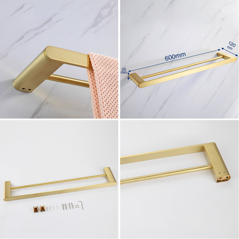 BowLift | Modern Bathroom Hardware Set Gold Towel Bar Bath Hardware Set