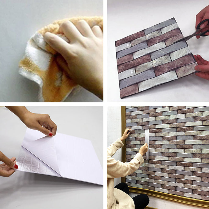 BowLift | Modern PVC Field Tile/Single Tile Rectangular Peel and Stick Back Wall Tile