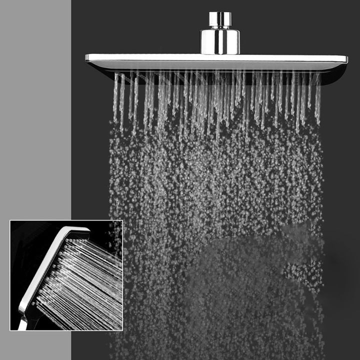 BowLift | Chrome Square Shower Head Combination Wall Mounted and Ceiling Mounted Handheld Shower