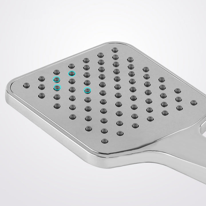 BowLift | Chrome Square Shower Head Combination Wall Mounted and Ceiling Mounted Hand Shower