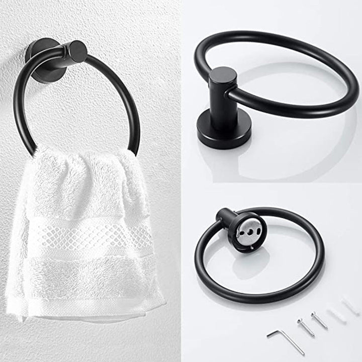 BowLift | Traditional Bathroom Hardware Accessory Set Towel Ring/Bathrobe Hook/Towel Bar