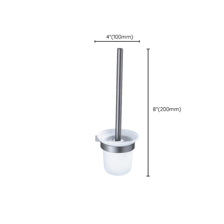 BowLift | Matt gray bathroom accessory set bathroom shelf/towel holder & paper holder included
