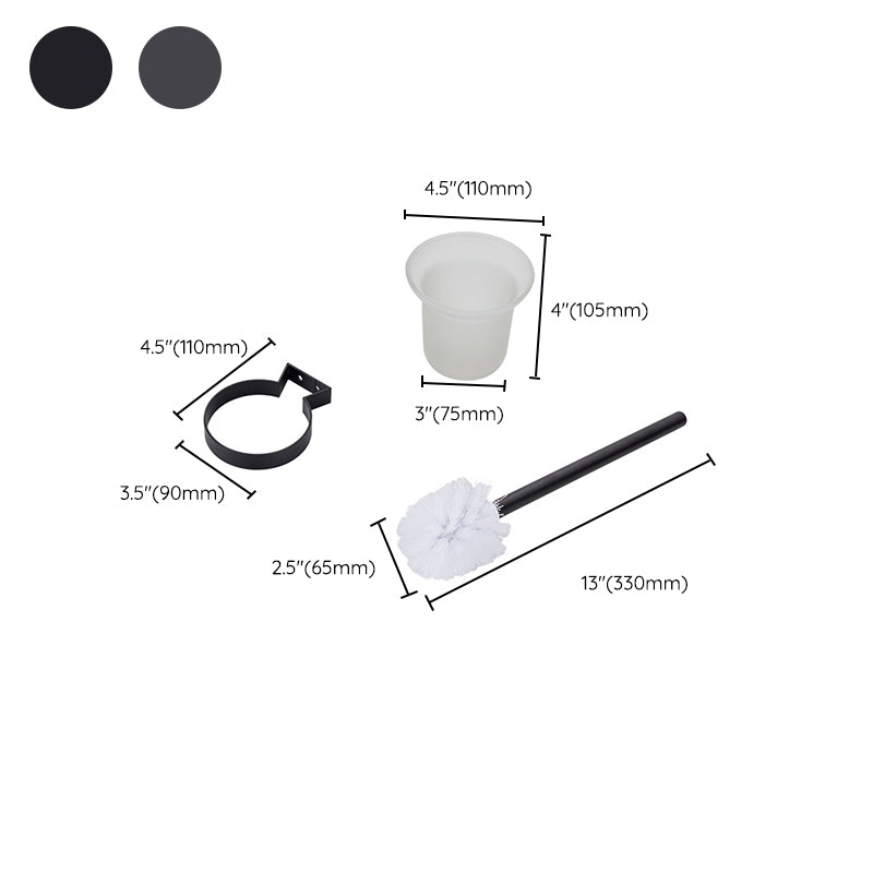 BowLift | Modern Bathroom Accessory Set Matte Black/Grey Bathroom Shelf/Towel Holder & Paper Holder