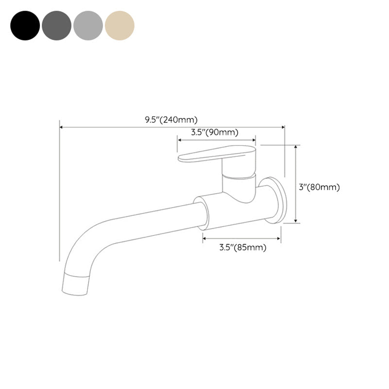 BowLift | Modern Style Wall Mounted Single Lever Faucet for the Bathroom