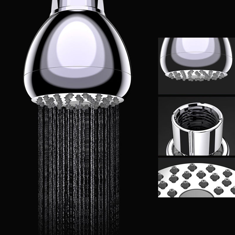 BowLift | Silver Round Shower Head Standard Spray Pattern Wall Mounted Shower Head