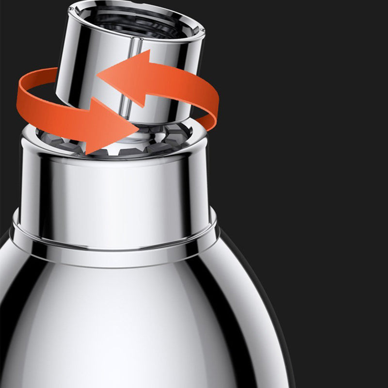 BowLift | Silver Round Shower Head Standard Spray Pattern Wall Mounted Shower Head