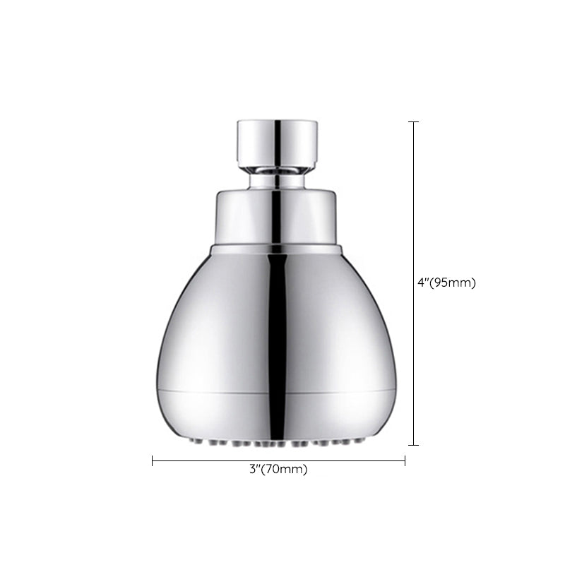 BowLift | Silver Round Shower Head Standard Spray Pattern Wall Mounted Shower Head