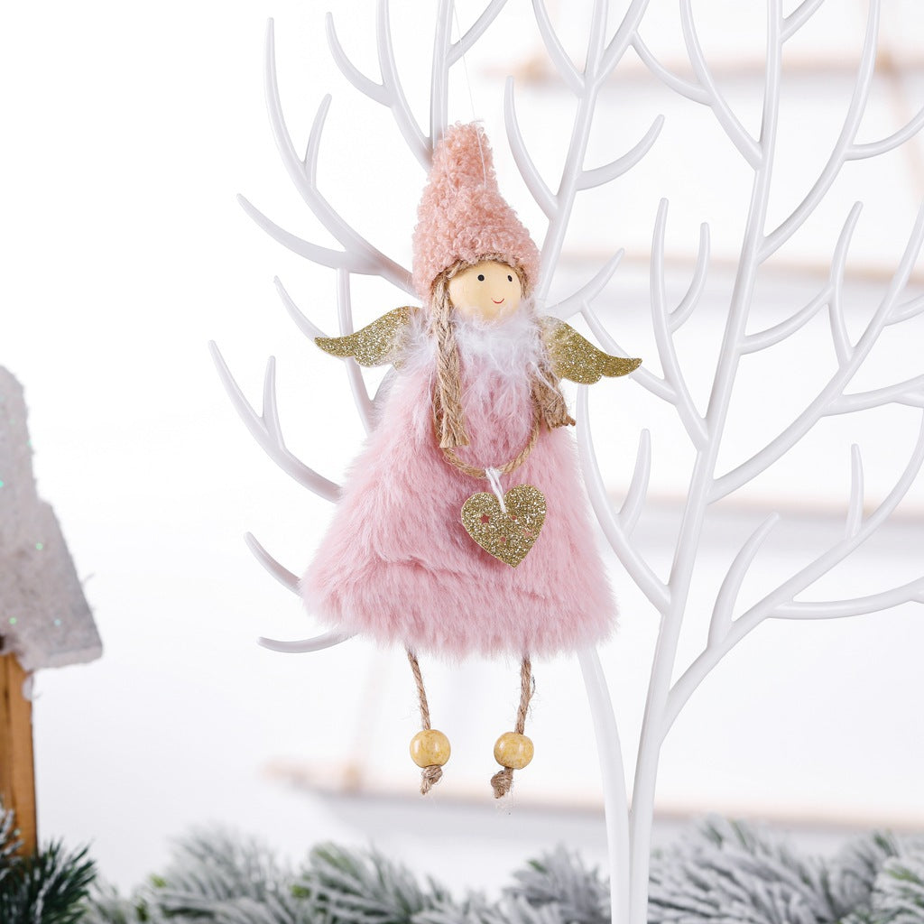 BowLift | Plush girl doll Christmas tree pendant