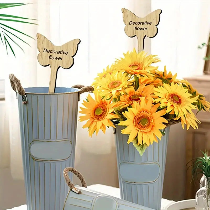 BowLift | Plant labels made of wood for garden and balcony – Rewritable labels for herbs and plants