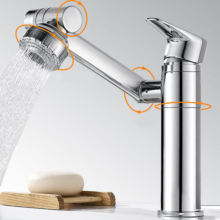 BowLift | Glam Style Faucet Single Handle Basin Mixer with Waterfall Spout