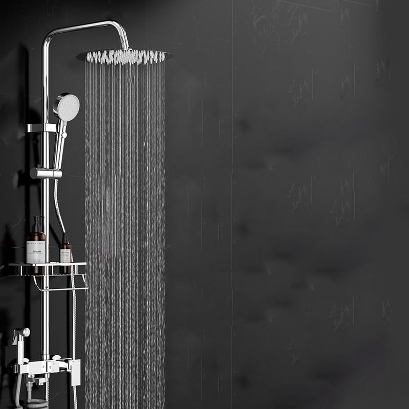 BowLift | Wall-mounted Rectangular Shower System Stain-resistant Copper Modern Shower System