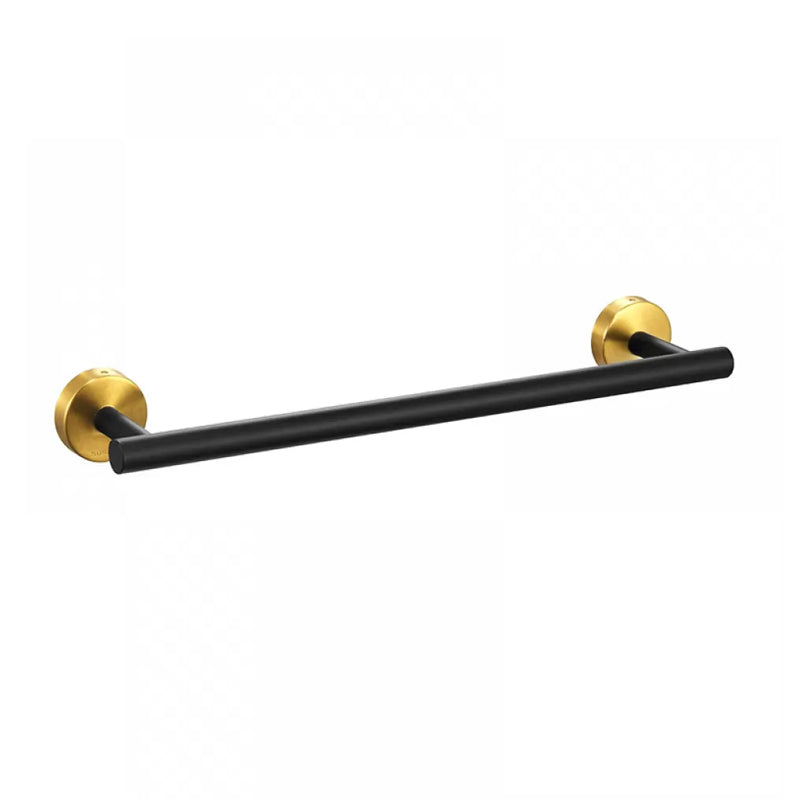 BowLift | Modern Bathroom Hardware Set in Stainless Steel Brushed Chrome Towel Bar/Ring & Bathrobe Hook