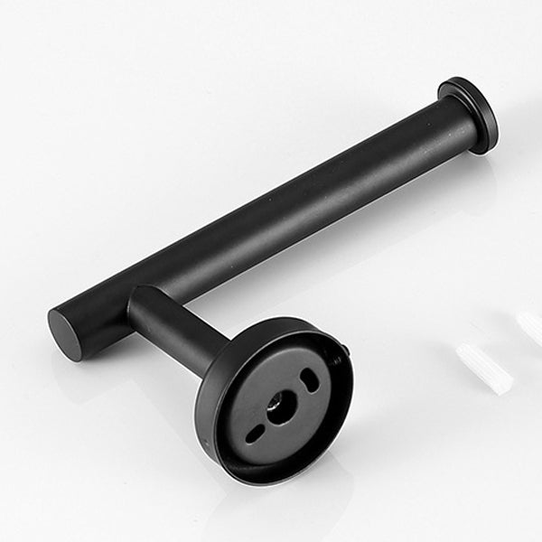 BowLift | Modern Bathroom Hardware Set in Stainless Steel Brushed Chrome Towel Bar/Ring & Bathrobe Hook