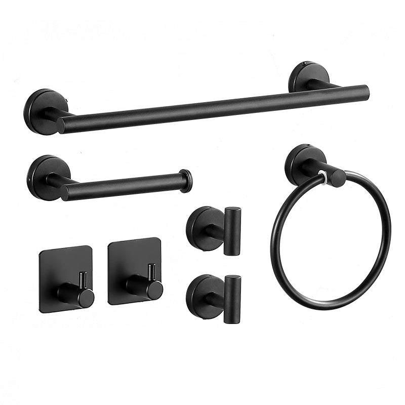 BowLift | Modern Bathroom Hardware Set in Stainless Steel Brushed Chrome Towel Bar/Ring & Bathrobe Hook