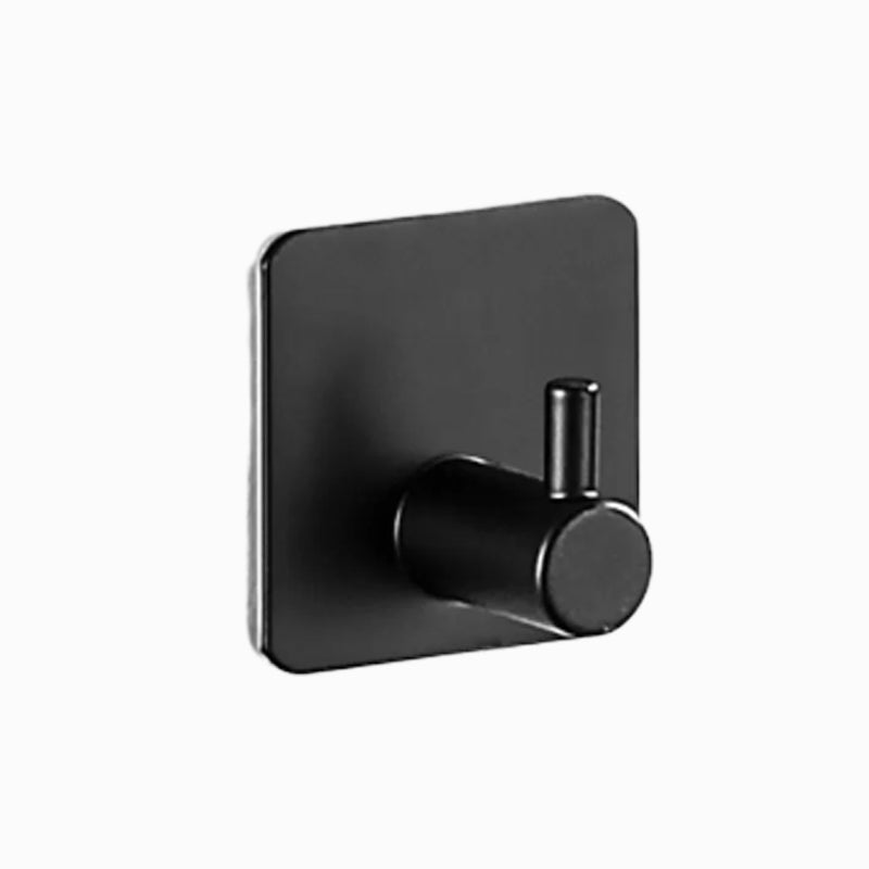 BowLift | Modern Bathroom Hardware Set in Stainless Steel Brushed Chrome Towel Bar/Ring & Bathrobe Hook