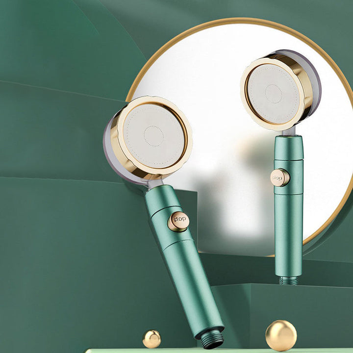 BowLift | Modern Shower Head for the Bathroom 2-Jet Massage Rain Shower Round Wall Mounted Shower Head